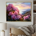 thumbnail image 1 of Designart "Sunset Glory Amongst Blooms" Rhododendron Floater Framed Wall Decor, 1 of 5