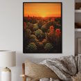 thumbnail image 1 of Designart "Sunset Glow Over Succulent Field I" Succulent Floater Framed Canvas Wall Art, 1 of 5