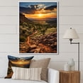 thumbnail image 1 of Designart "Sunset In New Mexico horizon III" New Mexico Floater Framed Canvas Print, 1 of 7