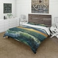 thumbnail image 1 of Designart 'Sunset Over Cloudy ocean' Sea & Shore Duvet Cover Set, 1 of 4