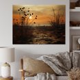 thumbnail image 1 of Designart "Sunset Over The Mums Field" Mums Canvas Wall Art, 1 of 1