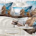 thumbnail image 1 of Designart Sunset Over Tower Bridge - Cityscape Photo Throw Pillow - 12x20, 1 of 5