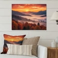 thumbnail image 1 of Designart "Sunset Over the Great Smoky Mountains in Tennessee II" Tennessee Metal Art Living Room, 1 of 5