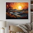 thumbnail image 1 of Designart "Sunset Painted Skies painting" Landscapes Floater Framed Canvas Print, 1 of 7