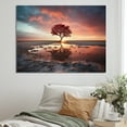 thumbnail image 1 of Designart "Sunset Solitude In Silhouetted Desert" Desert Canvas Prints, 1 of 7