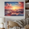 thumbnail image 1 of Designart "Sunset Symphony Yellow and Pink Sky I" Extra Large Landscapes Wall Art - Traditional Yellow Sky Living Room Canvas Art, 1 of 4