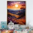 thumbnail image 1 of Designart "Sunset Tangerine Twilight Collage III" Landscape & Nature Floater Framed Canvas Wall Art, 1 of 7