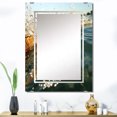 thumbnail image 1 of Designart "Sunset Waves Verdant Green Beauty" Coastal Oversized Wall Mirror - Beach Coastal Entryway Big Wall Mirror - Multiple Color Options, 1 of 6