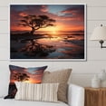 thumbnail image 1 of Designart "Sunset euphony In Africa" Landscape Sunset Floater Framed Canvas Print, 1 of 7