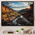thumbnail image 1 of Designart "Sunset in the Canyons III" Landscapes Floater Framed Wall Art Print, 1 of 7