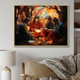 thumbnail image 1 of Designart "Supper Christianity Last wall art" Spiritual Floater Framed Wall Art Print, 1 of 7