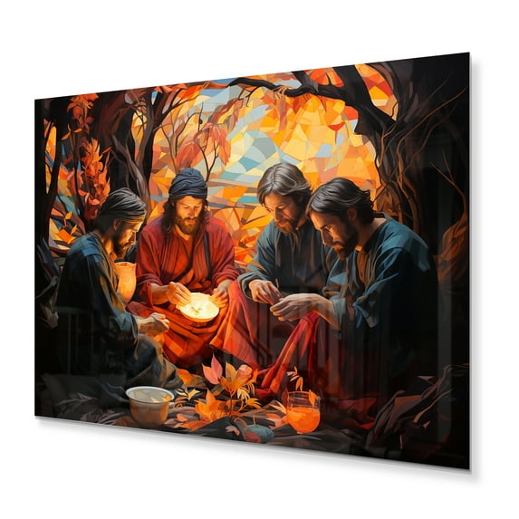 Designart "Supper Christianity Last wall art" Spiritual Metal Wall Art Prints