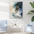 thumbnail image 1 of Designart "Surfers Paradise Beach Photo I" Nautical & Beach Floater Framed Canvas Wall Art, 1 of 7