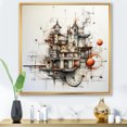 thumbnail image 1 of Designart "Surreal Analytic Illustration" Surrealism Floater Framed Canvas Prints, 1 of 5