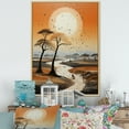 thumbnail image 1 of Designart "Surreal Baobab Dreamscape III" Tree Baobab Floater Framed Wall Art Living Room, 1 of 5