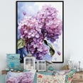 thumbnail image 1 of Designart "Surreal Beauty In Lilac Fragrance I" Lilacs Floater Framed Canvas Art Print, 1 of 5