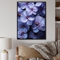 thumbnail image 1 of Designart "Surreal Enchantment In Violet Rain" Violets Floater Framed Canvas Wall Art, 1 of 5