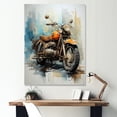 thumbnail image 1 of Designart "Surreal Journey On A Motorcycle" Motorcycle Canvas Art Print, 1 of 7
