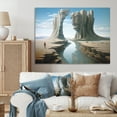 thumbnail image 1 of Designart "Surreal Marvel Landscape Wonders I" Landscapes Wall Art - Traditional Grey Surrealism Landscape Entryway Wall Art Print, 1 of 4