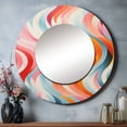 thumbnail image 1 of Designart "Surreal Op Art Spectrum Vibrant and Colorful I" Abstract Rund Mirror For Wall Decor - Large Multi-Color Round Print Mirror - Round Modern Mirror - Wall Mounted Round Large Mirror, 1 of 6