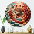 thumbnail image 1 of Designart "Surreal Op Art Spectrum Vibrant and Colorful IV" Abstract Oversized Wall Clock, 1 of 5
