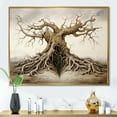 thumbnail image 1 of Designart "Surreal Tree Of Entwined Roots" Surrealism Floater Framed Canvas Wall Art, 1 of 5