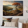thumbnail image 1 of Designart "Surreal Vineyard Scenic Dreams" Landscapes Canvas Print, 1 of 5