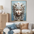 thumbnail image 1 of Designart "Surreal Woman Portrait In Mystic Desires" Surrealism Floater Framed Canvas Wall Art, 1 of 1