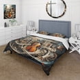 thumbnail image 1 of Designart "Surrealism Surreal Music Euphony" Surrealism Bedding Covert Set - Transitional Multi-Color Abstract Bed Set With 1 Sham, 1 of 6