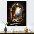thumbnail image 1 of Designart "Surrealism captivate Portal" Cityscapes Floater Framed Wall Decor, 1 of 7