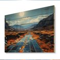 thumbnail image 1 of Designart "Sustainable Geometry Solar Panels" Architecture Print on Natural Pine Wood, 1 of 5