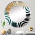 thumbnail image 1 of Designart "Swirl Vortex in the Desert Mirage III" Abstract Spirals Spiral Round Wall Mirror - Abstract Oval Printed Decorative Mirror - Multiple Color Options, 1 of 5