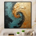 thumbnail image 1 of Designart "Swirl Vortex In The Desert Mirage IV" Abstract Spirals Floater Framed Canvas Art Print, 1 of 5