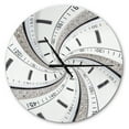 thumbnail image 1 of Designart 'Swirled Time Vortex ' Modern wall clock, 1 of 3