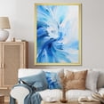 thumbnail image 1 of Designart "Swirling Blue Wave Spiral" Abstract Spirals Picture Framed Canvas Art Print, 1 of 5
