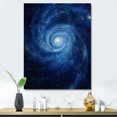 thumbnail image 1 of Designart "Swirling Blue Wave Spiral IV" Abstract Spirals Canvas Prints, 1 of 7