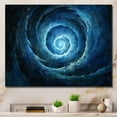 thumbnail image 1 of Designart "Swirling Blue Wave Spiral V" Abstract Spirals Wall Decor, 1 of 7