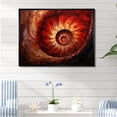 thumbnail image 1 of Designart "Swirling Scarlet Shellfish" Nautilus Floater Framed Wall Art Prints, 1 of 5