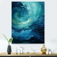 thumbnail image 1 of Designart "Swirling Serenity In Aqua Blue And White II" Abstract Spirals Canvas Prints, 1 of 7