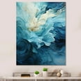 thumbnail image 1 of Designart "Swirling Serenity In Aqua Blue And White III" Abstract Spirals Wall Decor, 1 of 8