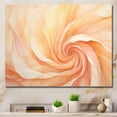 thumbnail image 1 of Designart "Swirling Sunkissed Peach Spiral" Abstract Spirals Wall Art Living Room, 1 of 7