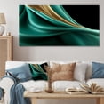 thumbnail image 1 of Designart "Swirls of Abstract Echoes III" Oversized Abstract Wall Art - Modern Green Abstract Collages Living Room Canvas Art, 1 of 4