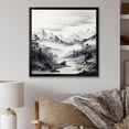 thumbnail image 1 of Designart "Swiss Peaks in Alpine Mountains" Food & Beverage Framed Wall Art Decor - Traditional White Fruits Living Room Framed Canvas Art, 1 of 6
