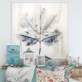 thumbnail image 1 of Designart "Sycamore Leaf In Shimmering Silver" Leaves Floater Framed Canvas Prints, 1 of 5