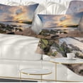 thumbnail image 1 of Designart Sydney Seashore during Sunset - Seascape Throw Pillow - 12x20, 1 of 5