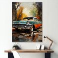thumbnail image 1 of Designart "Symbolic Antique Car" Car Vintage Wall Art Living Room, 1 of 7
