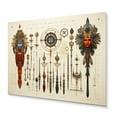 thumbnail image 1 of Designart "Symbols Sacred African Wall art I" African Metal Wall Art Prints, 1 of 1