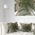 thumbnail image 1 of Designart Symmetrical Green Fractal Flower - Floral Throw Pillow - 16x16, 1 of 5