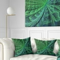 thumbnail image 1 of Designart Symmetrical Soft Green Fractal Flower - Floral Throw Pillow - 18x18, 1 of 5