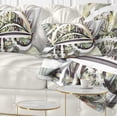 thumbnail image 1 of Designart Symmetrical Spiral Fractal Flowers - Abstract Throw Pillow - 12x20, 1 of 5
